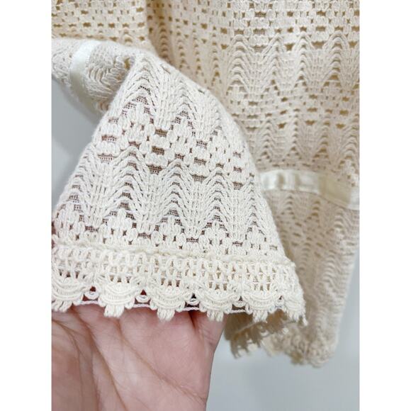 Paloma Girls Lace Dress With Silk Hand Embroidery - Picture 6 of 6